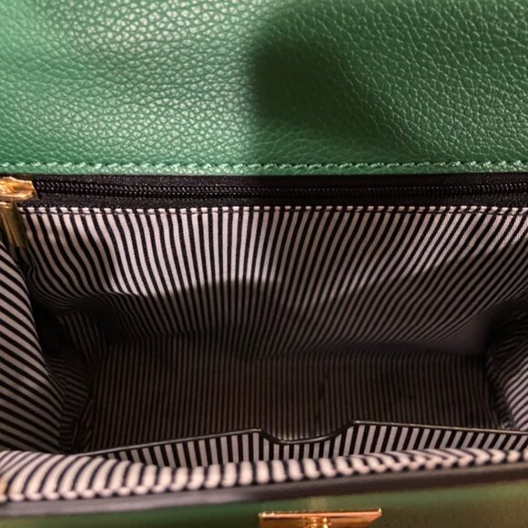 Neiman Marcus Top Handle Leather Satchel Bag - Picture 6 of 7